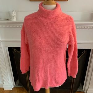 Soft cozy fuzzy stretchy funnel neck NWOT
